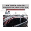 Lyemer 6PCS Window Deflectors Rain Guards for Subaru Forester 2025