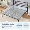 Allewie 14 Inch Queen Size Metal Platform Bed Frame with