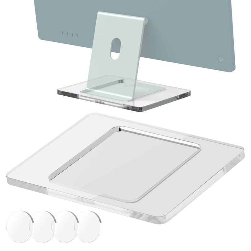 CaSZLUTION Acrylic Stand Base Widener for 24-inch iMac 2021-2024 M1/M3/M4