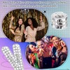 Sonwyoung 18 Pcs Disco Party Favors Sequin Disco Slap Bracelet