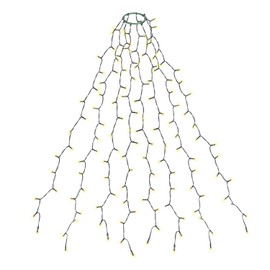 SALCAR 2 m Christmas Tree Fairy Lights with Ring, 8 Strands, 280 LEDs, for Covering 150, 180, 210 cm, 240 cm Christmas Tree, Warm White