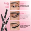 Liquid Eyeliner, 2-in-1 Dual-Ended Waterproof Eyeliner, Brown 2 Pack