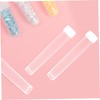 Outanaya 120pcs Transparent Storage Tubes for Beads and Sequins Clear