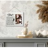 Rustic Wooden Dad Memorial Photo Frame, 4x6 - Record Past