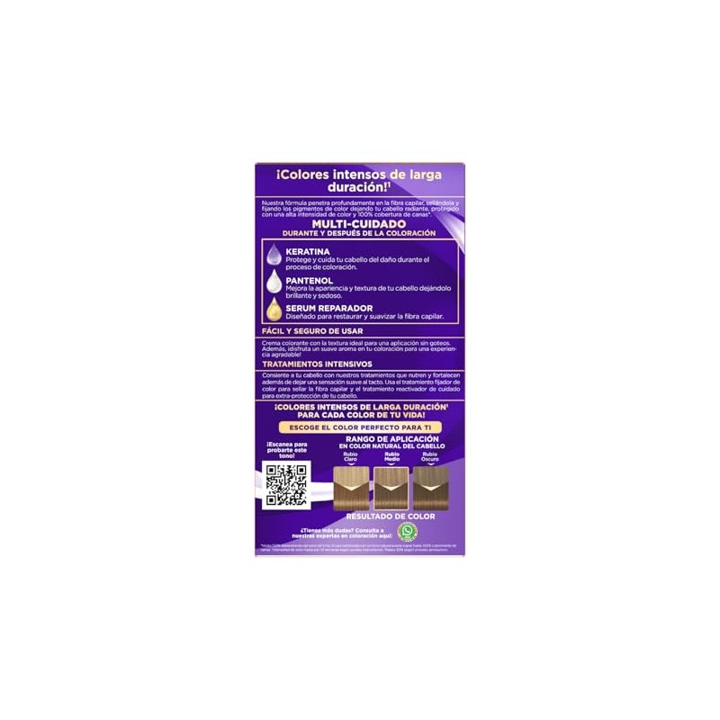 Palette Tinte para cabello Color Creme Rubio Medio 7-0, 50