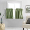 DONREN 2 Panels Blackout Half Curtains for Small Windows -