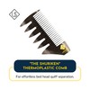 Ubersuave | Luxury Shuriken Plastic Comb | Designed For Men's