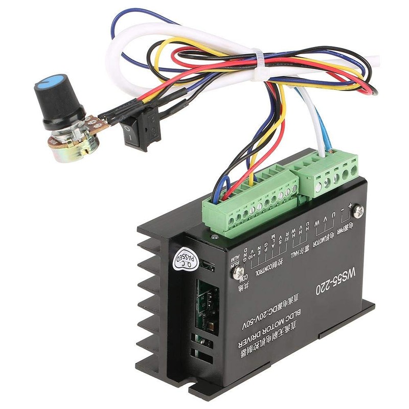 Yanmis DC Motor Driver, CNC Brushless Motor Driver Controller WS55-220