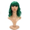 BERRYLION Wigs for Women|Short Bob Wig with Bangs|Synthetic Wavy Bob