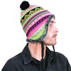Basic Sense Peruvian Winter Hats with Tassle Snowflake Fleece-Lined Warm