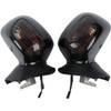 TCMT Black ABS Rear View Mirrors w/Smoke Signal Fits For