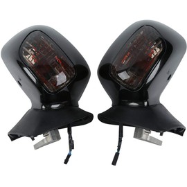 TCMT Black ABS Rear View Mirrors w/Smoke Signal Fits For Honda Goldwing GL1800 2001-2017