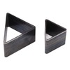 2PCS Triangle Leather Cutter Alloy Steel Hollow Punch Cutter Set
