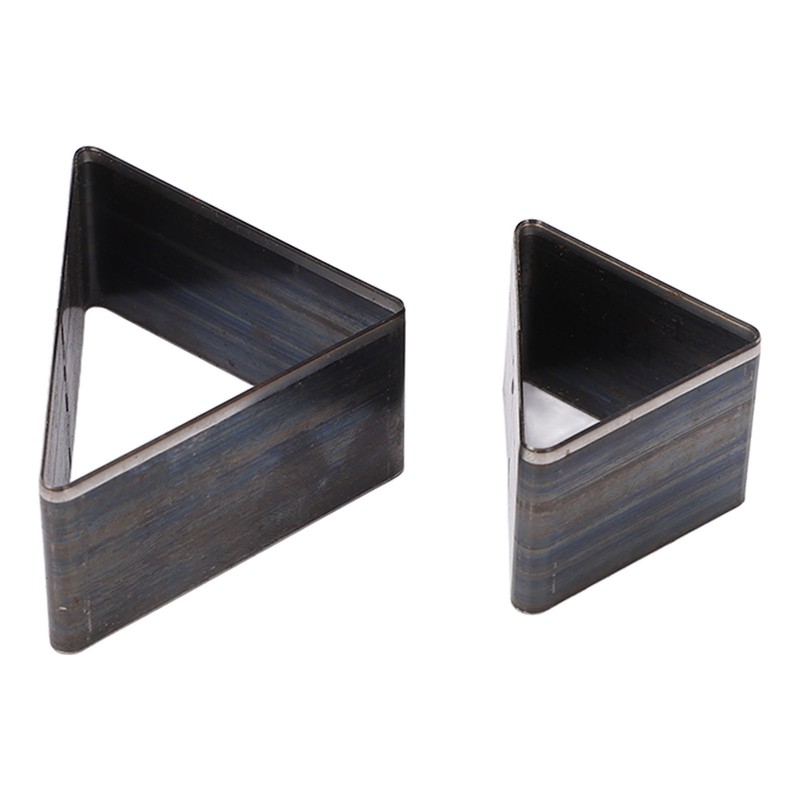 2PCS Triangle Leather Cutter Alloy Steel Hollow Punch Cutter Set