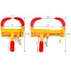 Hedume Wheel Clamp Lock with 3 Keys, Universal Security Tire