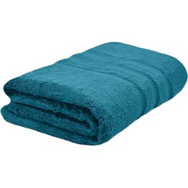 Towelogy® Premium Quick Dry Bath Sheets Oeko-Tex Certified Ecofriendly 100% Cotton Zero Twist Large Bath Towels Highly Absorbent Fade & Tear Resistant 90cmx140cm (Teal Blue, 1)