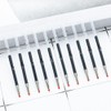 FSSTUD 100 Pcs 6 cm Black Ink Beadable Pens Refills