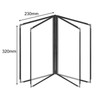 Eigell Menu Folder, Menu Book Holders, Double Panels Transparent Menu