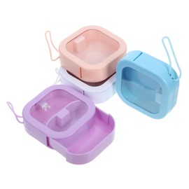 Parliky 4pcs Portable Hair Accessory Organizer Compact Hair Clip and Tie Holder Travel-friendly Jewelry Storage Box for Accessories Easy Access Smooth Edges