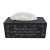 CVHOMEDECO. Primitives Rectangular Tissue Box Cover Rustic Bless Cardboard Tissue