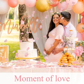 Koceko 200Pcs Dried Real Pink Rose Petals, Preserved Flower Petals 1.75oz for Gifts Wedding Party Decor, Flower Girl, Dinner Table Centerpieces, Bridal Shower, Confetti