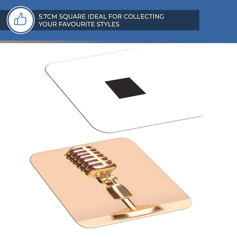 Destination Vinyl ltd Fridge Magnet - Microphone Radio Broadcast 16319