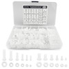 432PCS Round Head Hexagon Bolt Screw Nut Nylon Washer Sorting