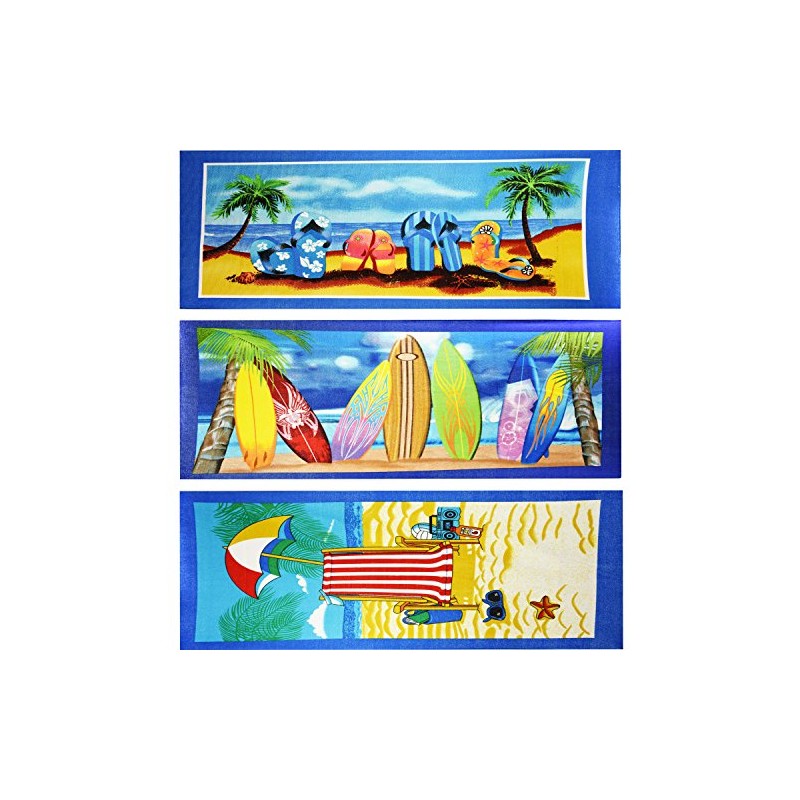 The Magic Toy Shop Large Lightweight Microfibre Beach Holiday Bath