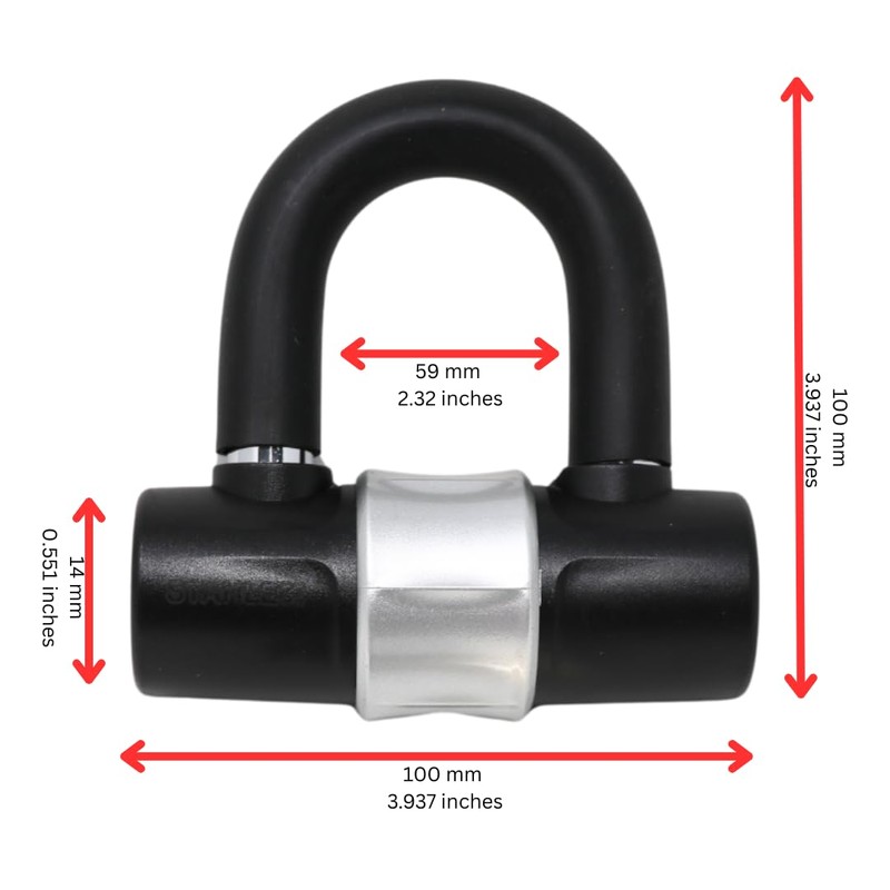 Stahlex U-Lock 820 100 x 100 mm Compact Robust Security