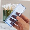 KONTONTY 4pcs Cotton Swabs Holder Storage Box Portable Organiser for