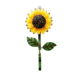 wovorins Metal Sunflower Key Holder Decorative Wall Hook for Keys Towels Hats - Creative Wall Mounted Keys Organizer Iron Hanging Hooks Bath Home Decor (2)