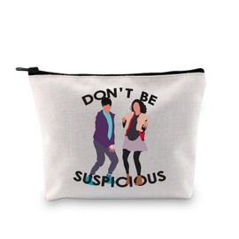 Don't Be Suspicious Park & Receation TV Show Inspired Makeup Bag TV Show Fans Gift Cosmetic Bag (Don't BE Suspicious 3uk)