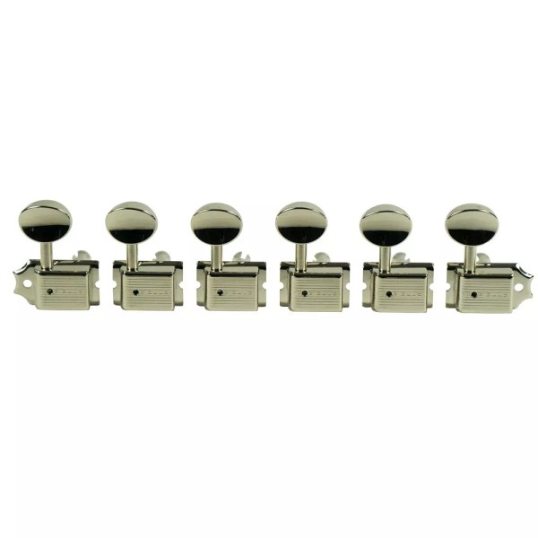 Kluson 6 In Line Deluxe Series Tuners 8.8mm bushing KD-6B-NM
