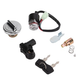 Skyteam 125, Skyteam 50 Ignition Switch, Skyteam 125 Control Head Lock, Ignition Switch Gas Cover Kit, Helmet Lock, 2 Keys Replacement for Dax Skyteam 50CC 125CC Car Ignition Starter Switch Ignition