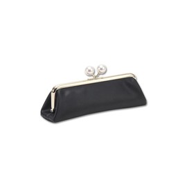 Mariquant Embossed Daisy Pearl Gama Pen Case, Black