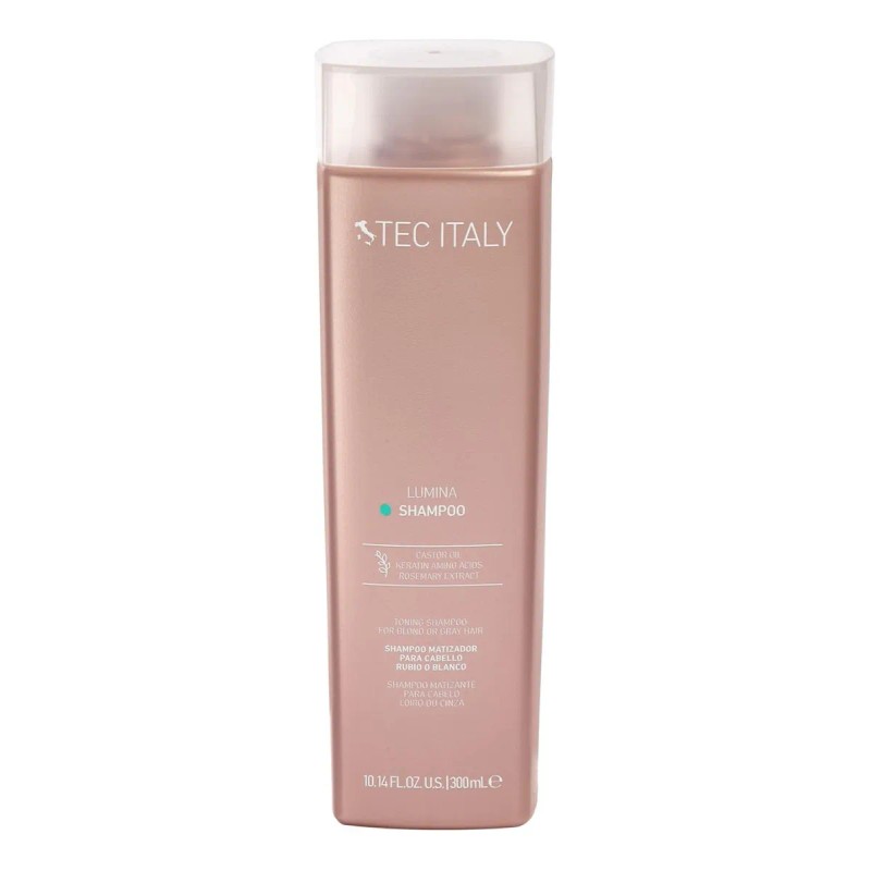 Tec Italy Lumina Shampoo Matizador Para Rubio-blanco 300 Ml