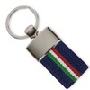 Italian Flag Keyring Keyring Canvas Italy Flag (Blue and White),