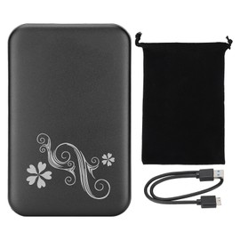 Hard Drive Enclosure 2.5in USB3.0 Support 3TB 5Gbps Transmission Aluminium Alloy Plug and Play HDD Enclosure Black