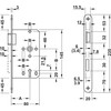 JUVA Mortice Lock Room Door Mortise Lock 72 mm with