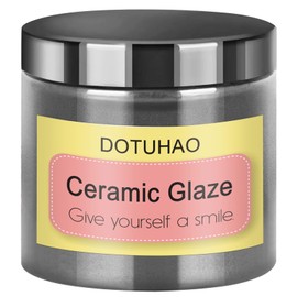 DOTUHAO Ceramic Glaze, Grey Ceramic Underglaze Colors Pigments Powder for Clay, 4 Ounces Underglaze for Ceramics and Pottery Painting, Ideal for Art Projects (Grey, 4 oz)