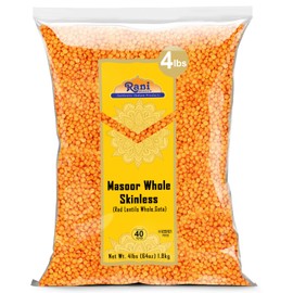 Rani Masoor Gota (Football) Indian Red Lentils Skinless 64oz (4lbs) 1.81kg Bulk ~ All Natural | Gluten Friendly | NON-GMO | Kosher | Vegan | Indian Origin