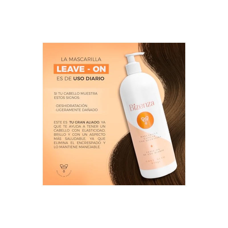 Mascarilla para el Cabello con Queratina - para Pelo Dañado