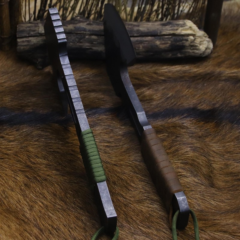 BA-KOR 12.2-inch DC53 Steel 10mm Thick Multi-Functional Survival Axe for