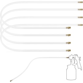 Kittmip 4 Pcs 20.87'' Spray Can Nozzle Extension Hose 8 mm Undercoating Spray Gun Flexible PVC Hose for Vehicles Cars Trucks