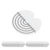 100Pcs Hair Heat Shield Guards with Scale Single Hole PVC