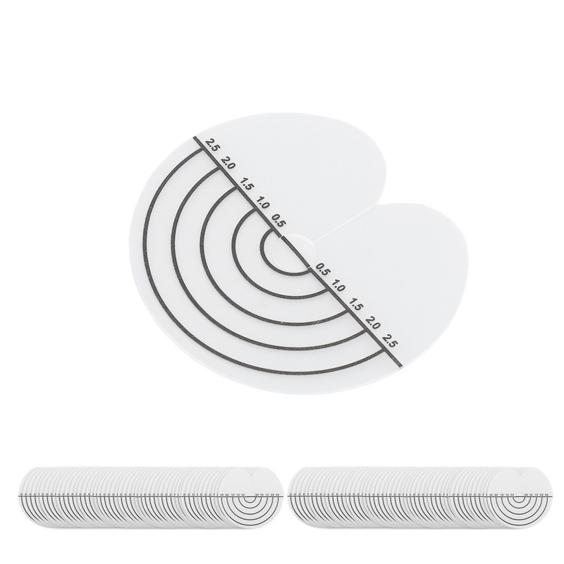 100Pcs Hair Heat Shield Guards with Scale Single Hole PVC