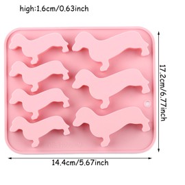 YIMINGMOLD Dog Silicone Chocolate Molds Dog Shaped Mold For Chocolate Candy