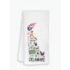 Moonlit93 Delaware State Map Kitchen Towel, U.S. State Souvenir Tea