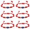 Jasimkiss Evil Eye 7 Knot Lucky Bracelets Adjustable Red String
