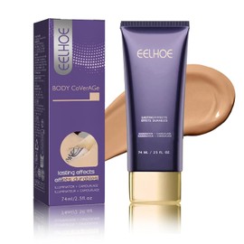 Body Coverage Cream Waterproof Full Coverage Leg & Body Concealer – Tattoo & Scar Cover-Up Makeup, Long‑Lasting Skin Perfector 2.5oz (Ivory)